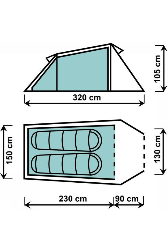 Robens Tent Voyager II light green
