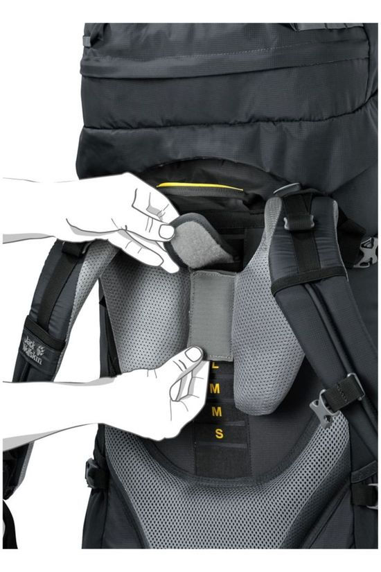 Jack Wolfskin Sac À Dos Highland Trail 50 dark grey