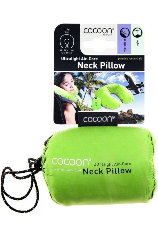 Cocoon Coussin Neck Pillow Ultralight light green/light grey