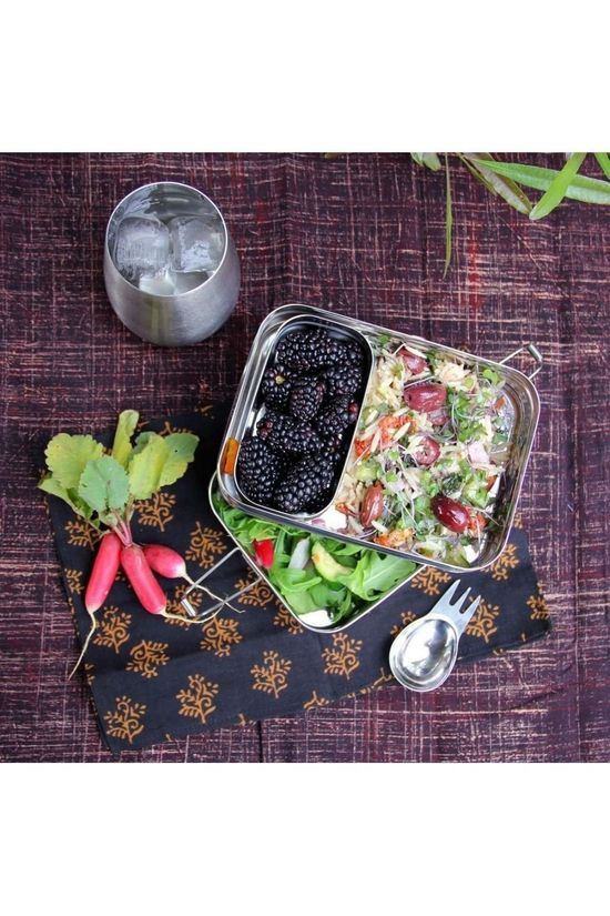 Ecolunchbox Voorraadpot Three-In-One Giant silver