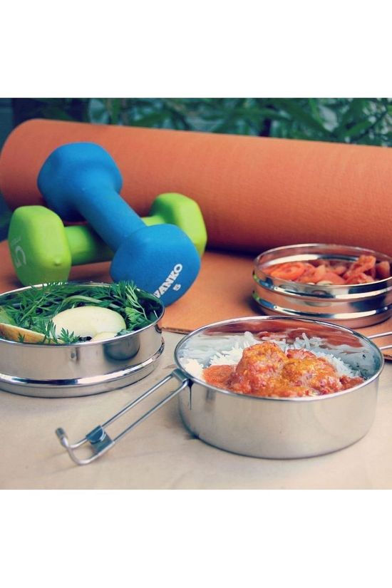 Ecolunchbox Pot Tri Bento silver