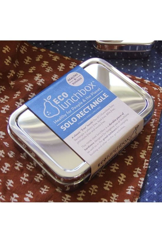 Ecolunchbox Voorraadpot Rectangle silver