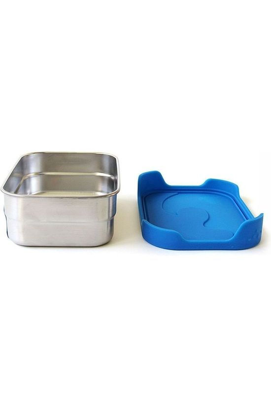 Ecolunchbox Pot Splash Box mid blue/silver