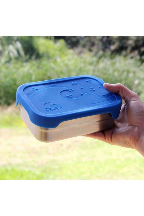 Ecolunchbox Pot Splash Box mid blue/silver