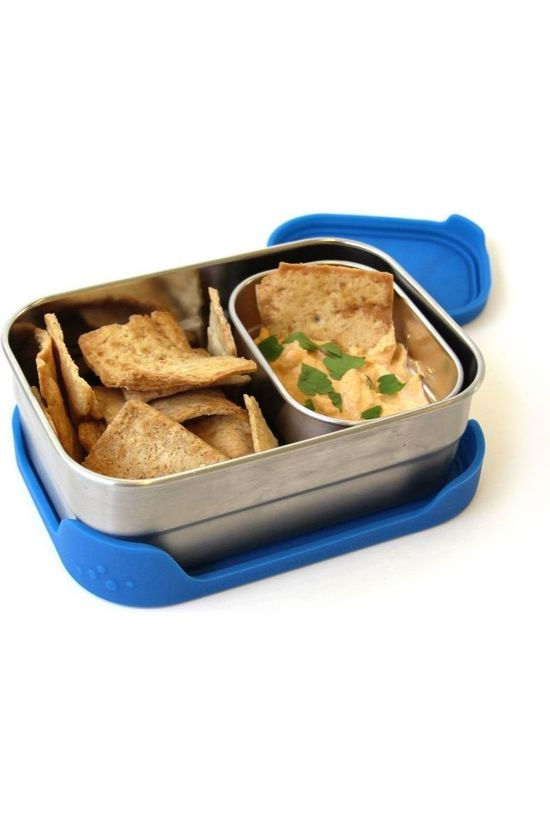 Ecolunchbox Voorraadpot Splash Pod mid blue/silver