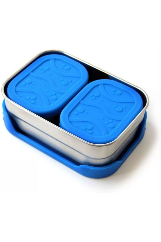 Ecolunchbox Voorraadpot Splash Pod mid blue/silver