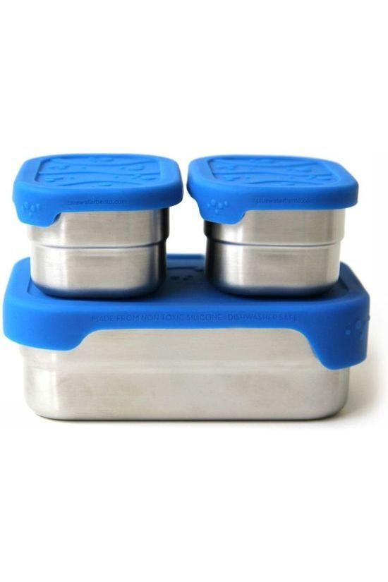 Ecolunchbox Voorraadpot Splash Pod mid blue/silver