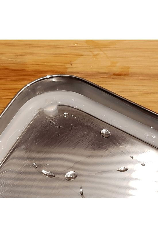 Ecolunchbox Voorraadpot Bento Wet Box Rectangle silver