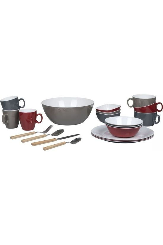 Bo-Camp Mok 100% Melamine Ø7,5X8,5cm dark grey/white
