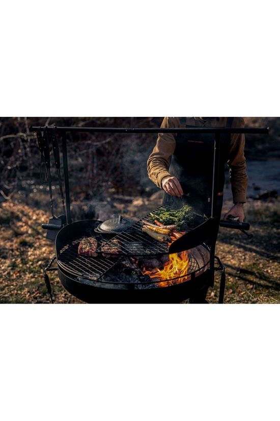 Barebones Living Kookvuur Cowboy Fire Pit Grill Systeem Black