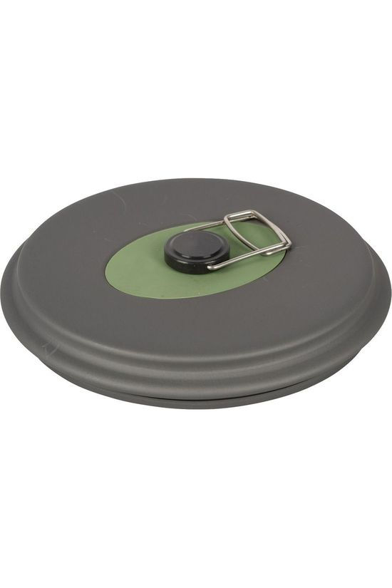 Bo-Camp Pannenset Hard Anodized 4-Dl dark grey/mid red