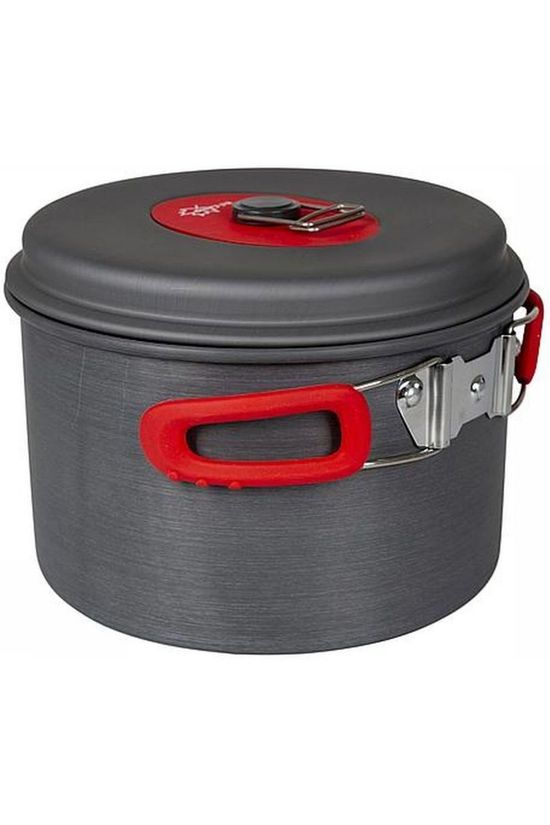 Bo-Camp Pannenset Explorer Xl 4-Delig dark grey/mid red