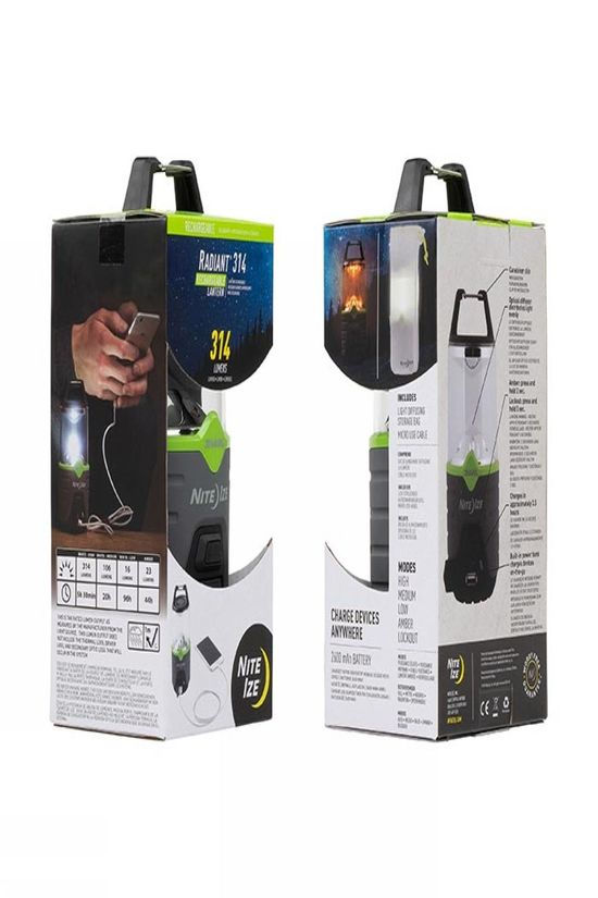 Nite Ize Gadget Radiant 314 Rechargeable Lantern dark grey/mid green