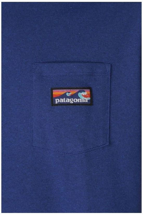 Patagonia T-Shirt Boardshort Label blue