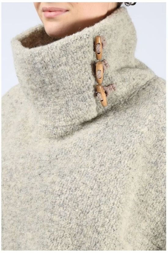 Ayacucho Poncho Montana off white/light grey
