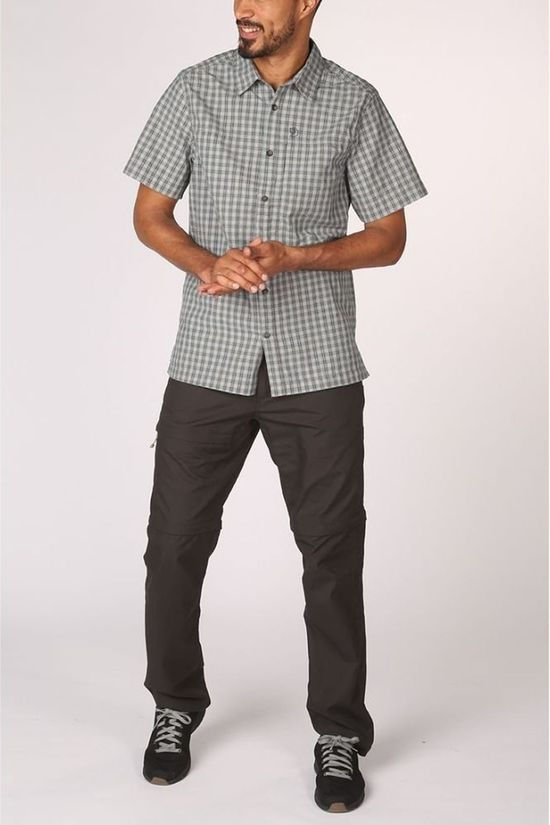 Fjällräven Hemd Svante Seersucker mid grey