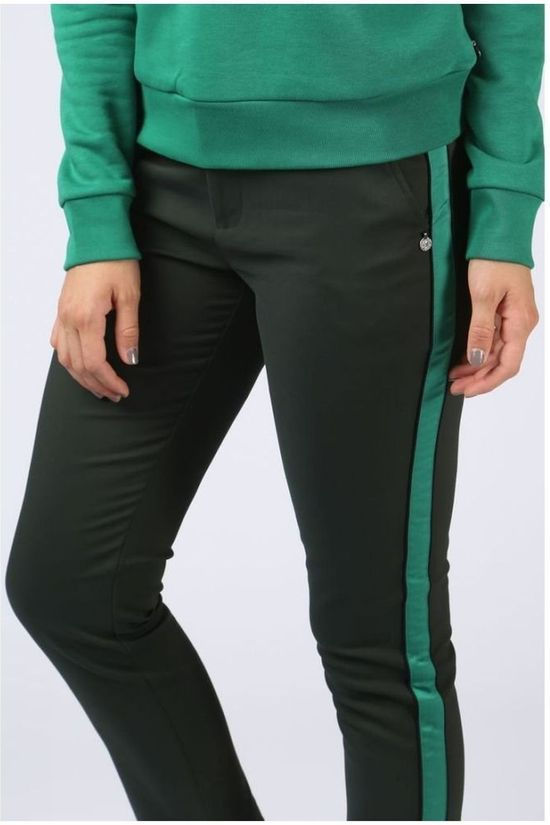 Scotch & Soda Broek Tailored Stretch dark green