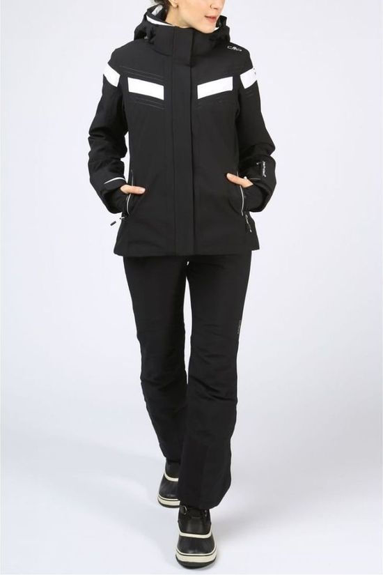 CMP Jas Wmn Zip Hood Stretch Black