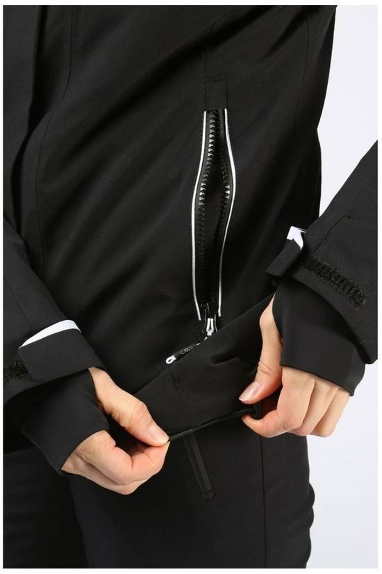 CMP Jas Wmn Zip Hood Stretch Black
