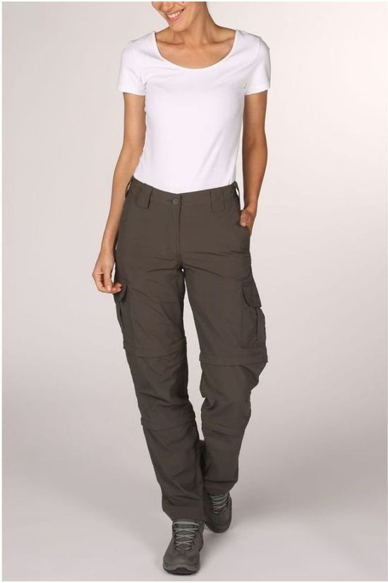 Ayacucho Broek Naryn II Double Zip-Off mid grey