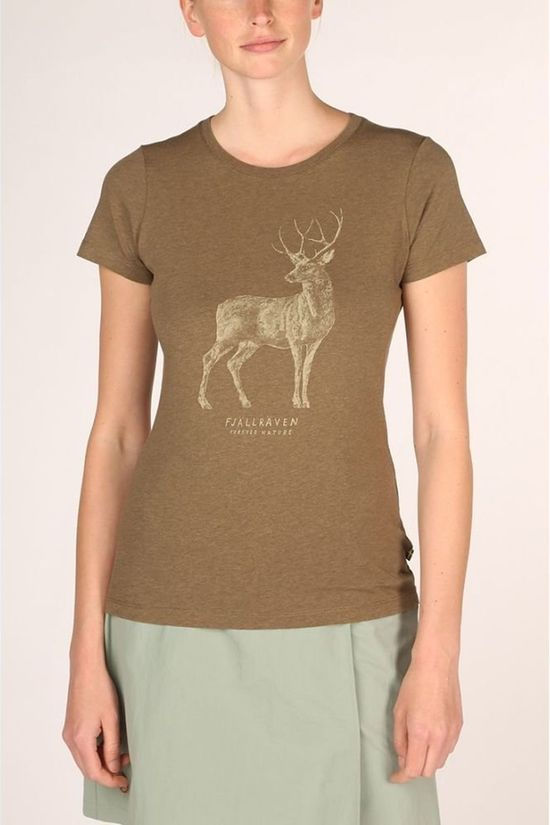 Fjällräven T-Shirt Deer dark khaki