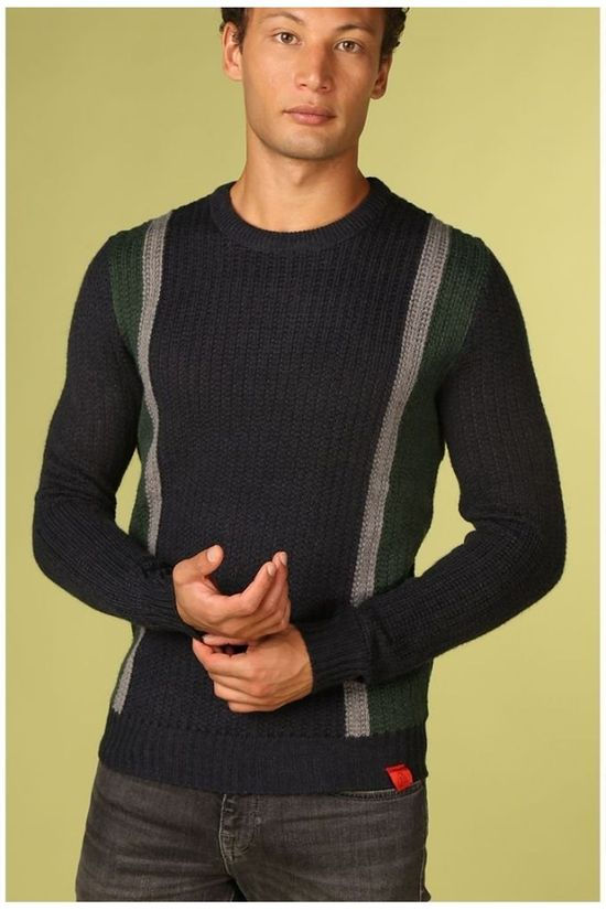 Antwrp Trui 1902-Bkw023 dark blue/dark green