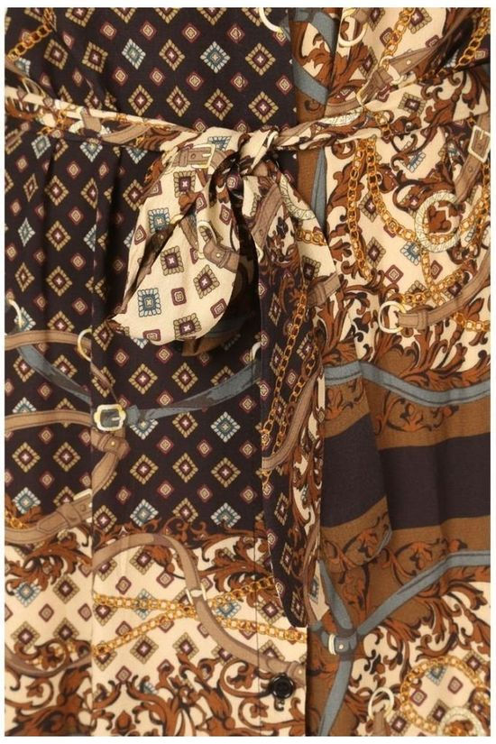 La Fée Maraboutée Robe FC1178 Camel Brown/Ecru