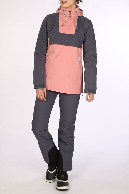 Protest Jas Snowbird Anorak Mid Pink/Taupe