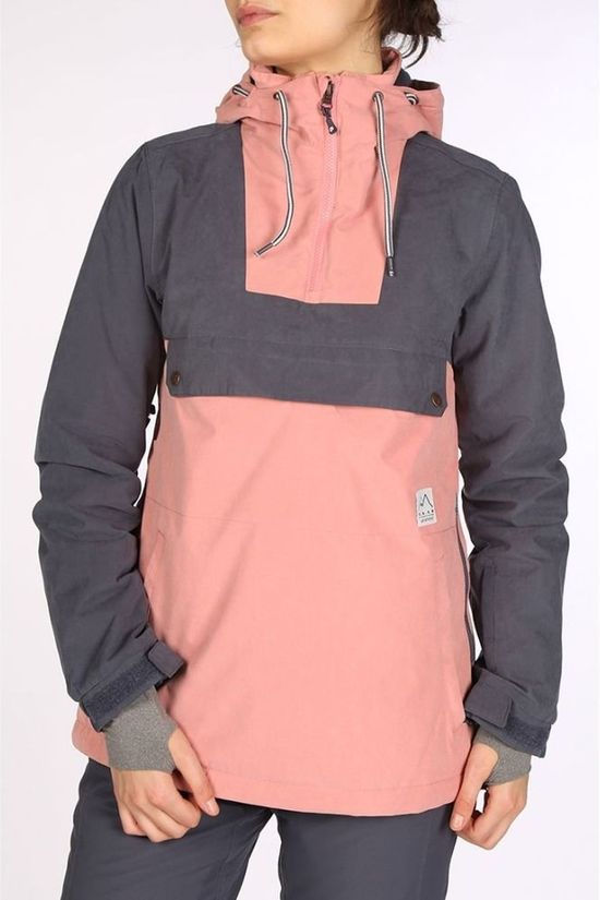 Protest Jas Snowbird Anorak Mid Pink/Taupe