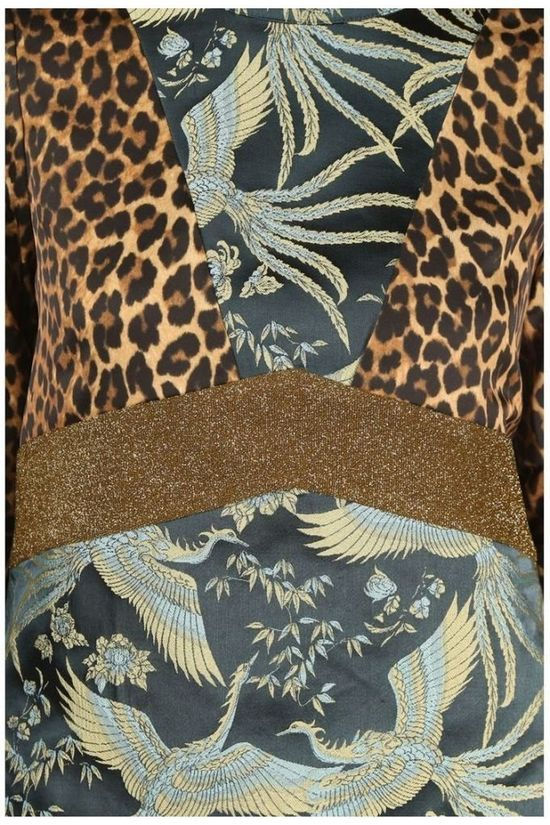Scotch & Soda Blouse 152514 Navy Blue/Dark Green
