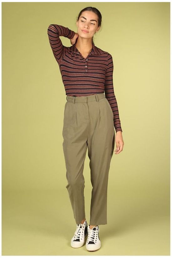 FRNCH Broek Penelope mid khaki
