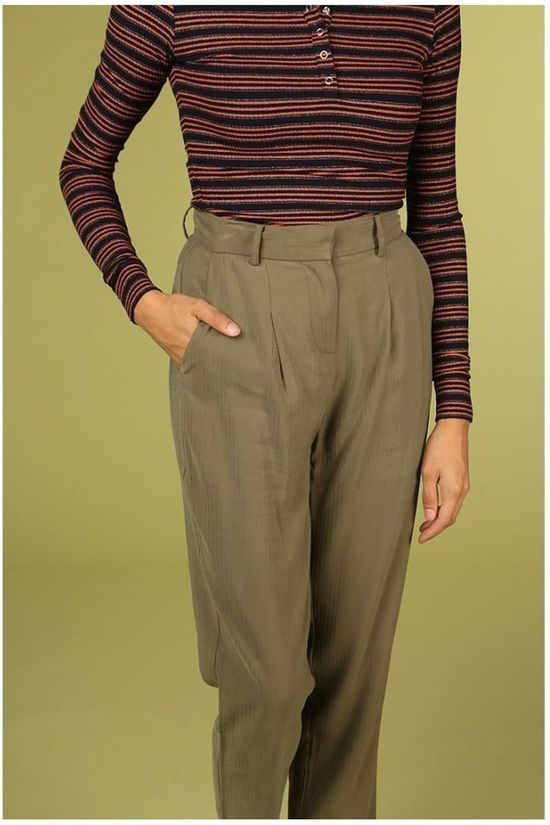 FRNCH Broek Penelope mid khaki