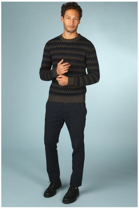 Four.Ten Broek T910 - 2940 Dark Blue/Ass. Geometric