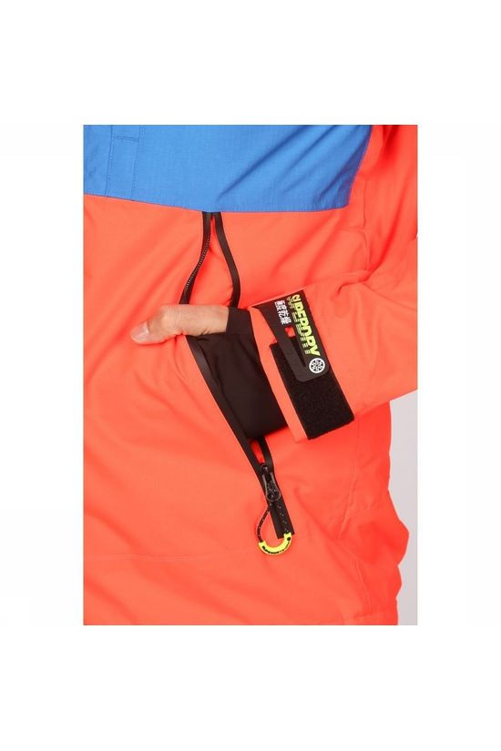Superdry Manteau Sd Mountain Jacket Orange/Royal Blue