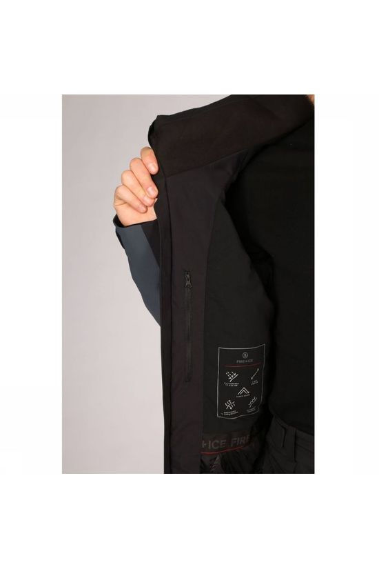 Fire + Ice Manteau Damian Black/Navy Blue