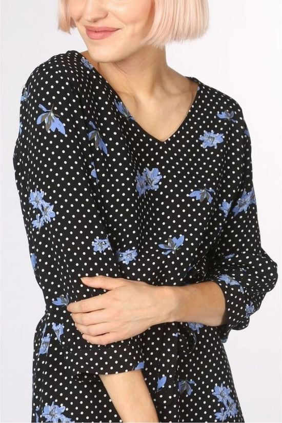 Soft Rebels Jurk SbKarlin Black/Ass. Flower
