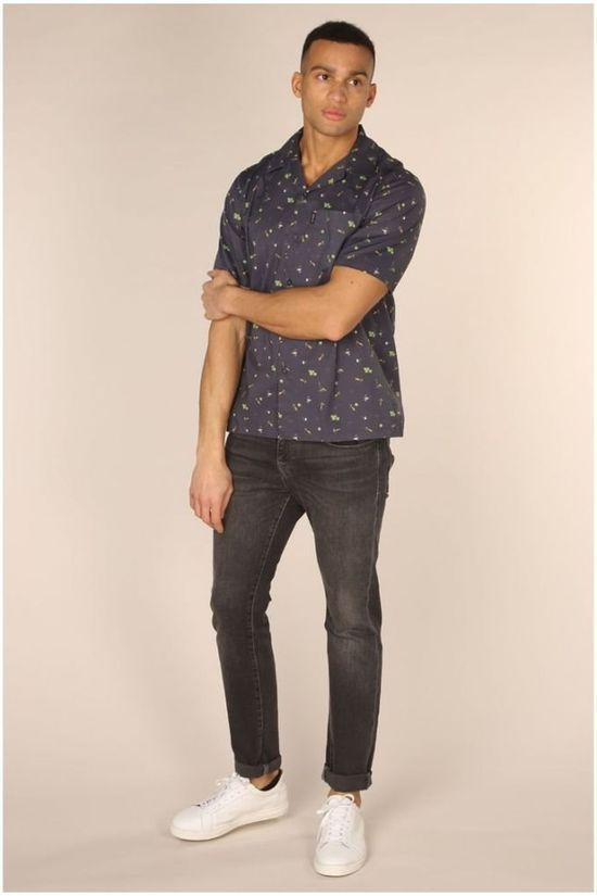 Antwrp Hemd 2001-Bsh012/C474 Dark Blue/Ass. Geometric