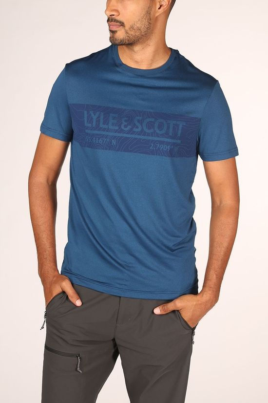 Lyle & Scott T-Shirt Hawick Trail Petrol