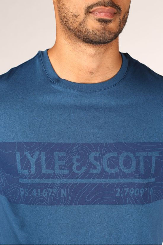 Lyle & Scott T-Shirt Hawick Trail Petrol