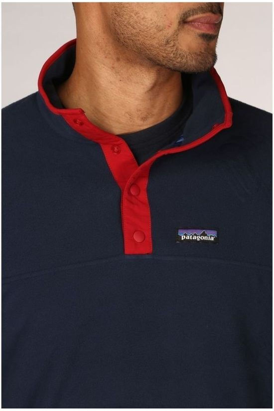 Patagonia Trui Micro D Snap-T P/O dark blue