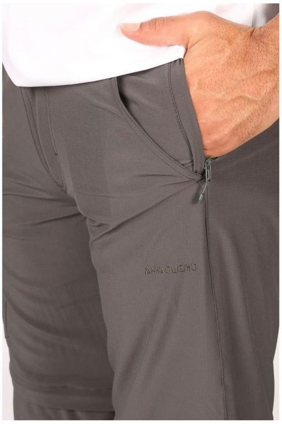 Ayacucho Pantalon Equator II Double Zip Off Stretch Am dark grey