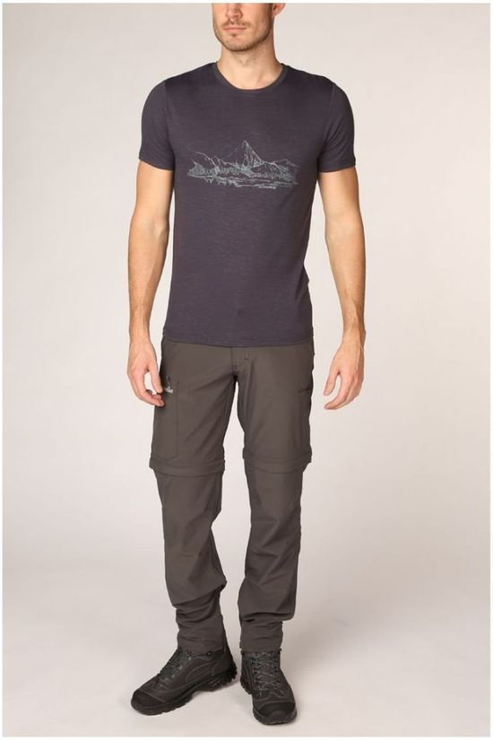 Ayacucho T-Shirt Mountain Lake Am mid grey