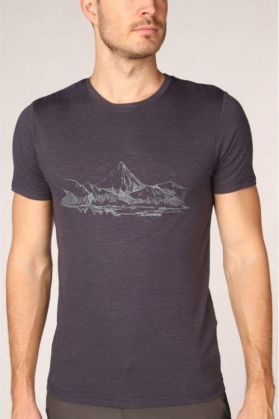 Ayacucho T-Shirt Mountain Lake Am mid grey