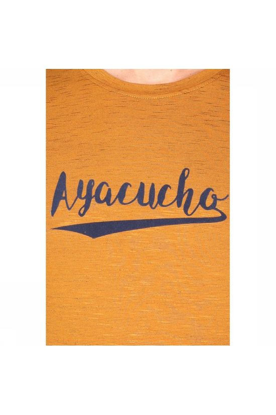 Ayacucho T-Shirt Heritage Logo Am Camel Brown