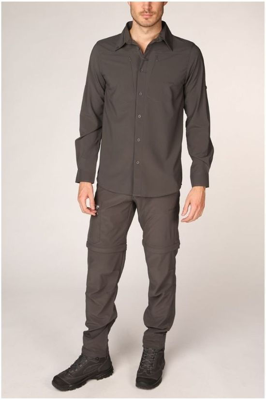 Ayacucho Hemd Equator II Stretch Am dark grey
