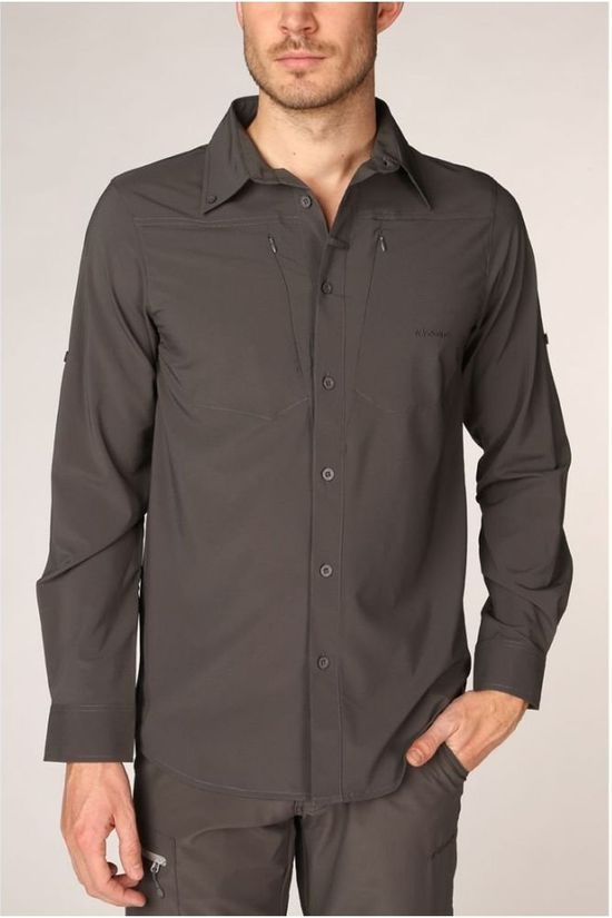 Ayacucho Hemd Equator II Stretch Am dark grey