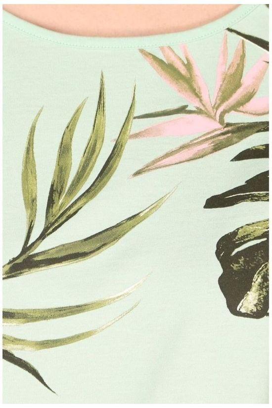 Jack Wolfskin T-Shirt Tropical Leaf T Light Green/Ass. Flower