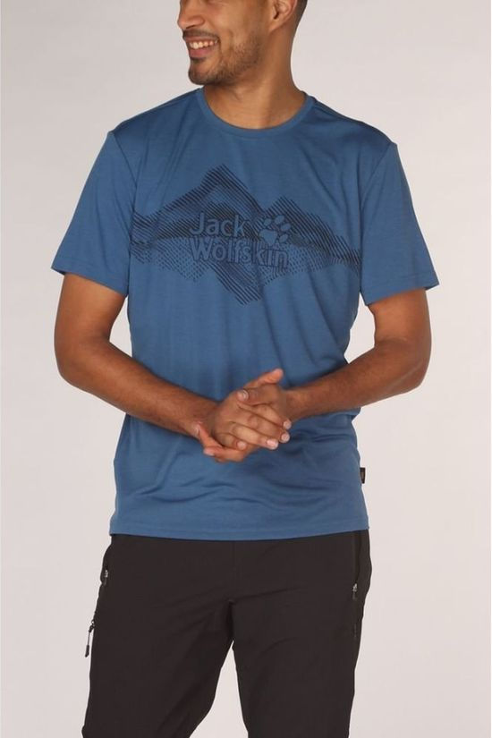 Jack Wolfskin T-Shirt Crosstrail Graphic T blue