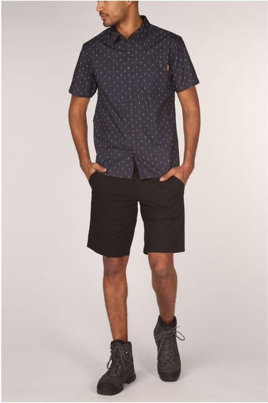 Tentree Hemd Tree Print SS Navy Blue/Assorted / Mixed