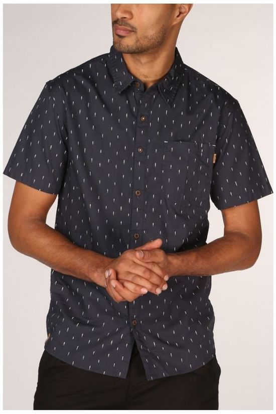 Tentree Hemd Tree Print SS Navy Blue/Assorted / Mixed